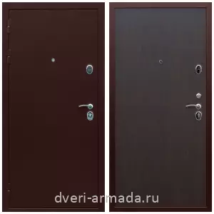 Входные двери 960 мм, Недорогая дверь входная Армада Люкс Антик медь / ПЭ Венге