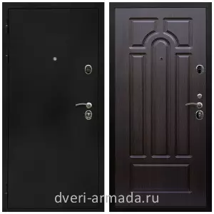 Черные входные двери, Металлическая дверь входная Армада Престиж Черная шагрень / МДФ 6 мм ФЛ-58 Венге