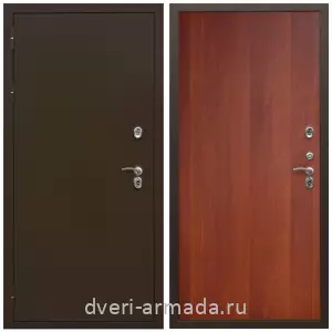 Толстые входные двери, Дверь входная железная утепленная  Армада Термо Молоток коричневый/ ПЭ Итальянский орех для дачи с замками