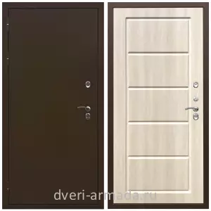 Толстые входные двери, Дверь входная в деревянный дом Армада Термо Молоток коричневый/ ФЛ-39 Венге светлый недорогая с терморазрывом влагостойкая
