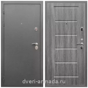 Входные двери 960 мм, Дверь входная Армада Оптима Антик серебро / МДФ 16 мм ФЛ-39 Дуб Филадельфия графит