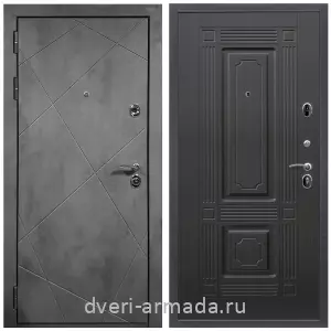 Входные двери Бетон, Дверь входная Армада Лофт ФЛ-291 Бетон тёмный / ФЛ-2 Венге