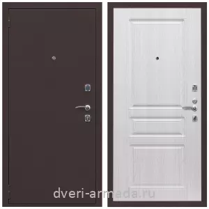 С теплоизоляцией для квартиры, Дверь входная Армада Комфорт Антик медь / ФЛ-243 Дуб белёный