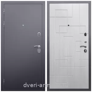 Входные двери толщиной 1.2 мм, Дверь входная Армада Люкс Антик серебро / МДФ 16 мм ФЛ-57 Белый жемчуг