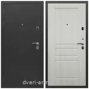 Черные входные двери, Металлическая дверь входная Армада Престиж Черный шелк / МДФ 6 мм ФЛ-243 Лиственница беж