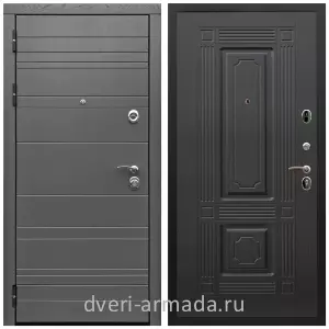 Черные входные двери, Металлическая дверь входная Армада Роял Вуд МДФ 10 мм графит / МДФ 16 мм ФЛ-2 Венге