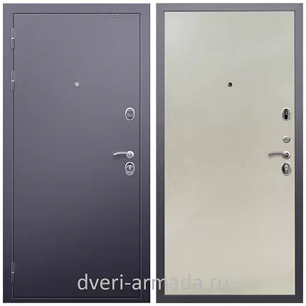 Дверь входная Армада Люкс Антик серебро / ПЭ Венге светлый с шумоизоляцией в квартиру