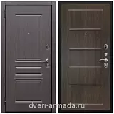 Входные двери МДФ с двух сторон, Дверь входная Армада Экстра ФЛ-243 Эковенге / ФЛ-39 Венге с хорошей шумоизоляцией