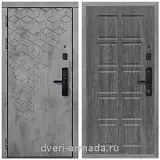 Дверь входная Армада Квадро Kaadas S500 / ФЛ-38 Дуб Филадельфия графит
