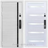 Умная входная смарт-дверь Армада Каскад WHITE Kaadas K9 / СБ-14 Сандал белый стекло белое