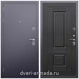 Одностворчатые входные двери, Дверь входная стальная Армада Люкс Антик серебро / ФЛ-2 Венге от завода на дачу с панелями