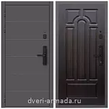 Дверь входная Армада Роуд МДФ 10 мм Kaadas S500 / МДФ 16 мм ФЛ-58 Венге