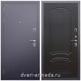Одностворчатые входные двери, Дверь входная металлическая Армада Люкс Антик серебро / ФЛ-140 Венге наружная на дачу