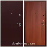 C порошковой окраской, Дверь входная металлическая Армада Люкс Антик медь / ПЭ Итальянский орех