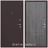 Дверь входная Армада Комфорт Антик медь / МДФ 6 мм ФЛ-138 Дуб Филадельфия графит
