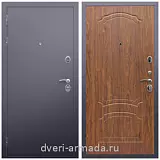 Одностворчатые входные двери, Дверь входная металлическая утепленная Армада Люкс Антик серебро / ФЛ-140 Морёная береза двухконтурная
