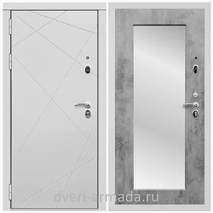 Дверь входная Армада Тесла МДФ 16 мм / МДФ 16 мм ФЛЗ-Пастораль, Бетон темный