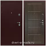 Входные двери лофт, Дверь входная Армада Люкс Антик медь / ФЛ-39 Венге с шумоизоляцией с замками высокого класса