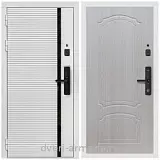 Умная входная смарт-дверь Армада Каскад WHITE Kaadas S500 / ФЛ-140 Дуб белёный