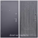 Входные двери с тремя петлями, Дверь входная железная Армада Люкс Антик серебро / ФЛ-58 Дуб Филадельфия графит на заказ со вставкой
