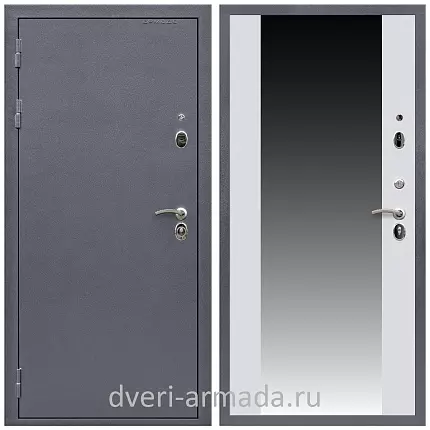 Дверь входная Армада Престиж Антик серебро / МДФ 16 мм СБ-16 Белый матовый
