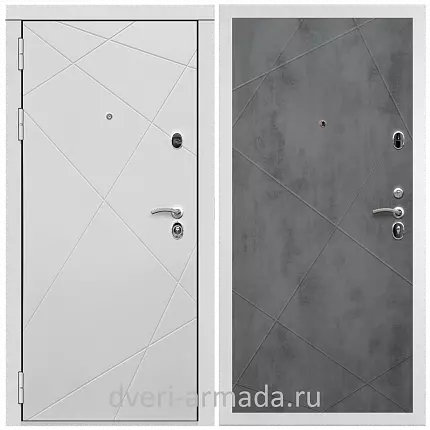 Дверь входная Армада Тесла МДФ 16 мм / МДФ 10 мм ФЛ-291 Бетон Бетон темный